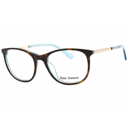 Juicy Couture Women's Eyeglasses - Havana Blue Cat Eye Plastic Frame | JU 191 0IPR 00 ,