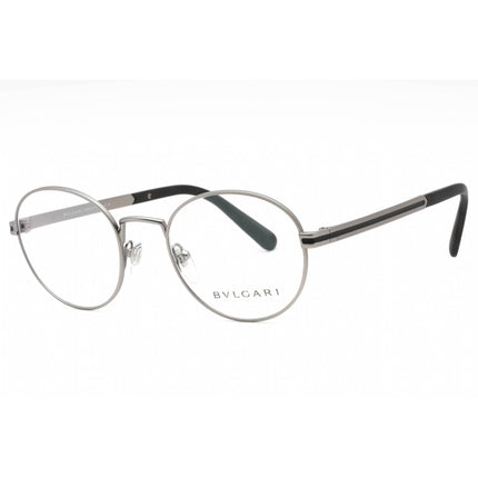 Bvlgari Men's Eyeglasses - Matte Gunmetal Metal Full Rim Round Frame | 0BV1119 195 ,