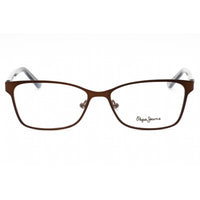 Pepe Jeans Women's Eyeglasses - Brown Metal Rectangular Full Rim Frame | PJ1220 C2 ,