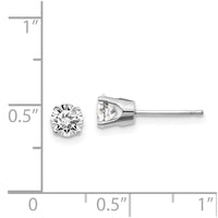 14k .85ct I1 J-K Diamond Stud Push-on Post Earrings ,