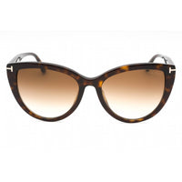 Tom Ford Women's Sunglasses - Dark Havana Plastic Cat Eye Full Rim Frame | FT0915 52F ,