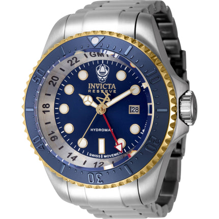 Invicta Men's Watch - Reserve Hydromax Blue Dial Stainless Steel Bracelet | 45474 ,