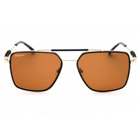 Salvatore Ferragamo Men's Sunglasses - Gold/Blue Metal Navigator Frame | SF298S 743 ,