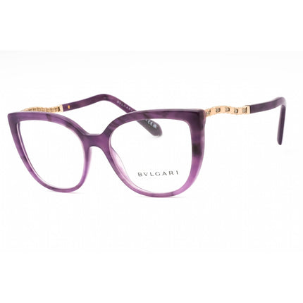 Bvlgari Women's Eyeglasses - Marble Amethyst Plastic Cat Eye Frame | 0BV4214B 5517 ,