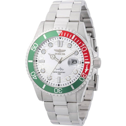 Invicta Men's Watch - Pro Diver Quartz Red and Green Rotating Bezel Bracelet | 44714 ,