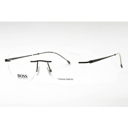 Hugo Boss Men's Eyeglasses - Matte Dark Ruthenium Oval Frame | BOSS 1266/D 0R80 00 ,