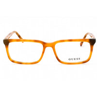 Guess Men's Eyeglasses - Blonde Havana Rectangular Plastic Frame | GU50068 053 ,