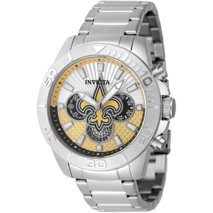 Invicta Men's Watch - NFL New Orleans Saints Beige and Silver Tone Dial | 47945 ,