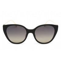 Fendi Women's Sunglasses - Shiny Black Plastic Cat Eye Full Rim Frame | FE40047I 01D ,