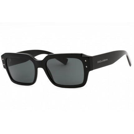 Dolce & Gabbana Men's Sunglasses - Black Plastic Rectangular Frame | 0DG4460 501/87 ,