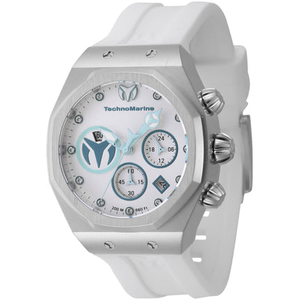 Technomarine Women's Watch - Reef Sun Chronograph White Silicone Strap | TM-523005 ,