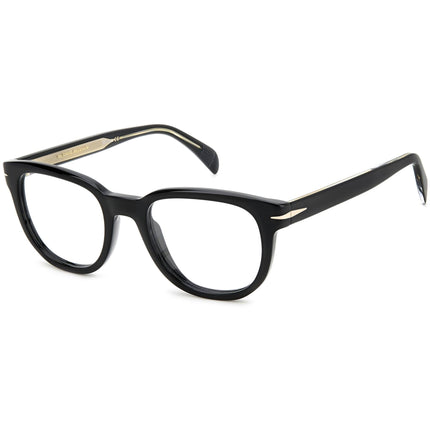 David Beckham Men's Eyeglasses - Black Acetate Oval Full Rim Frame | DB-7097 0807 ,