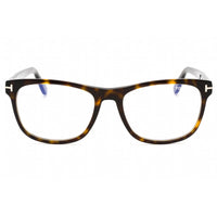 Tom Ford Unisex Eyeglasses - Dark Havana Square Full Rim Plastic Frame | FT5662-B 052 ,