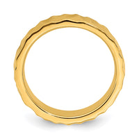 Sterling Silver Stackable Expressions Gold-plated Ring | QSK302 ,