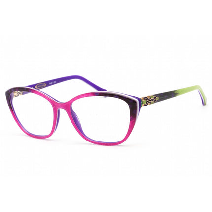 Coco Song Unisex Eyeglasses - Pink/Purple Multicolor Cat Eye Frame | CV217 03-09 ,