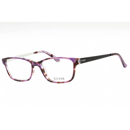 Guess Women's Eyeglasses - Violet/Other Plastic Rectangular Full Rim | GU2538 083 ,