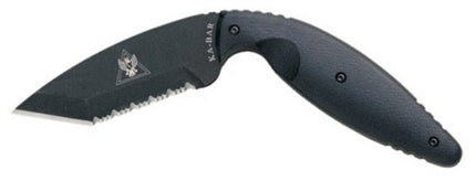 Ka-Bar Fixed Knife - TDI Law Enforcement Black Serrated Edge Tanto Blade | KB1485 ,