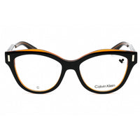 Calvin Klein Women's Eyeglasses - Black/Brown Acetate Cat Eye Full Rim | CK23541 008 ,