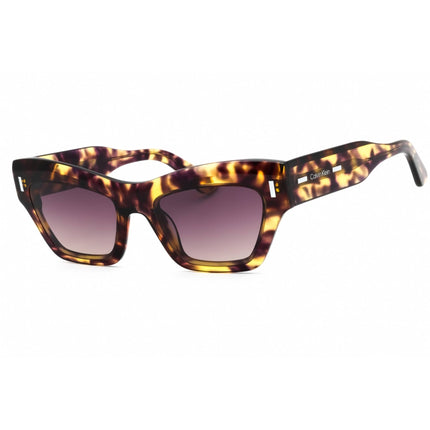 Calvin Klein Women's Sunglasses - Purple Havana Acetate Cat Eye Frame | CK23503S 528 ,