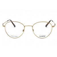 Flexon Men's Eyeglasses - Gold Metal Round Full Rim Frame | FLEXON H6032 710 ,