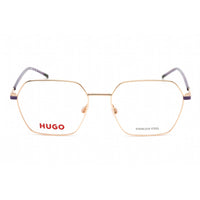 Hugo Women's Eyeglasses - Gold Violet Metal Geometric Full Rim Frame | HG 1279 0S9E 00 ,