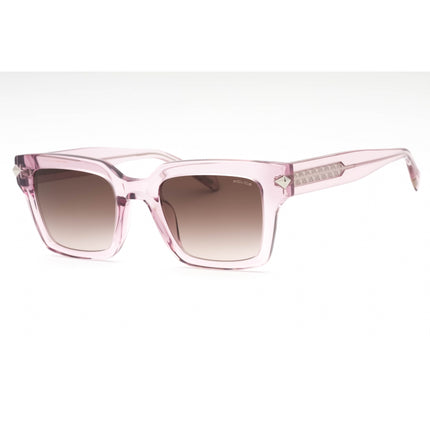 Police Women's Sunglasses - Transparent Pink Plastic Square Full Rim | SPLF32 06MH ,