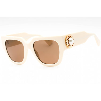 Moschino Women's Sunglasses - Ivory Plastic Square Full Rim Frame | MOS153/S 0SZJ 70 ,