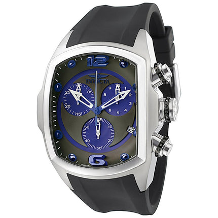 Invicta 6101 Men's Lupah Revolution Chronograph Charcoal Dial Rubber Strap Watch ,