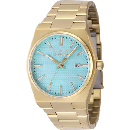 Invicta Men's Watch - Speedway Light Blue Dial Yellow Gold Steel Bracelet | 48401 ,