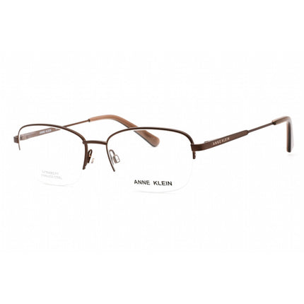 Anne Klein Men's Eyeglasses - Mocha Rectangular Stainless Steel Frame | AK5081 200 ,