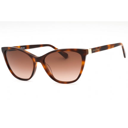 Longchamp Women's Sunglasses - Havana Plastic Cat Eye Full Rim Frame | LO659S 214 ,