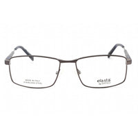 Elasta Men's Eyeglasses - Dark Grey Metal Full Rim Rectangular Frame | E 7235 0HWJ 00 ,