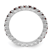 Sterling Silver Stackable Expressions Garnet Ring | QSK350 ,