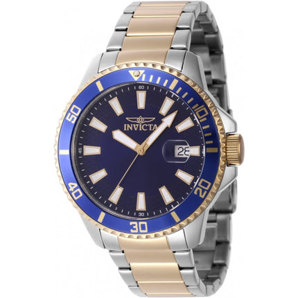 Invicta Men's Quartz Watch - Pro Diver Blue/Gold Tone Bezel Two Tone Bracelet | 46142 ,