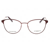 Liz Claiborne Women's Eyeglasses - Plum Metal Cat Eye Full Rim Frame | L 462 00T7 00 ,