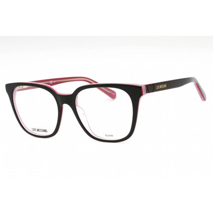 Moschino Love Women's Eyeglasses - Black Acetate Square Full Rim Frame | MOL590 807 ,