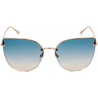 Tom Ford Women's Sunglasses - Shiny Rose Gold Cat Eye Half Rim Frame | FT0652 28P ,