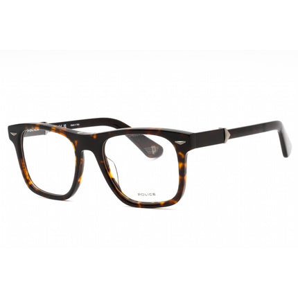 Police Men's Eyeglasses - Shiny Havana Acetate Square Full Rim Frame | VPLL72M 0722 ,