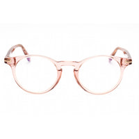 Tom Ford Women's Eyeglasses - Shiny Pink Plastic Round Full Rim Frame | FT5557-B 072 ,