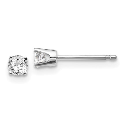 14kw .20ct I2 K-L Diamond Stud Push-on Post Earrings ,