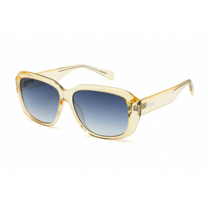 Guess Women's Sunglasses - Yellow/Other Oval Full Rim Frame Blue Lens | GU8233 41W ,