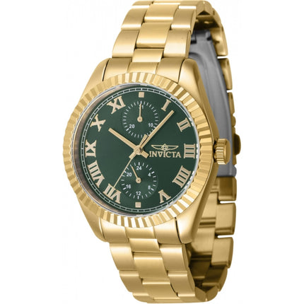 Invicta Women's Watch - Specialty Quartz Green Dial Yellow Gold Bracelet | 47444 ,