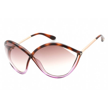 Tom Ford Women's Sunglasses - Colored Havana Plastic Oversized Frame | FT0528 55F ,