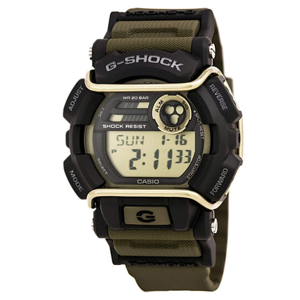 Casio Men's G-Shock Digital Grey Dial Green Resin Strap World Time Dive Watch | GD400-9 ,