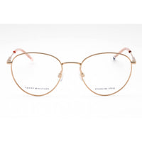 Tommy Hilfiger Women's Eyeglasses - Gold Copper Metal Oval Frame | TH 1727 0DDB 00 ,