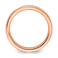 Sterling Silver Stackable Expressions Pink-plated Ring | QSK264 ,