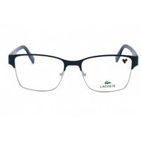 Lacoste Men's Eyeglasses - Matte Blue Metal Square Shape Full Rim Frame | L2286 401 ,