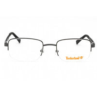 Timberland Men's Eyeglasses - Shiny Gunmetal Metal Half Rim Frame, 56 mm | TB1787 008 ,
