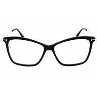 Tom Ford Women's Eyeglasses - Shiny Black Plastic Cat Eye Frame | FT5687-F-B 001 ,