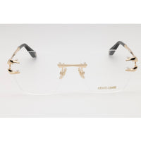 Roberto Cavalli Unisex Eyeglasses - Rose Gold Metal Square Rimless Frame | VRC022 0300 ,